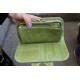 Big Fat Ex Large Wallet Apple Green Leather